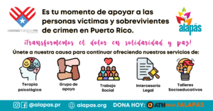 ¡Apoyemos a las víctimas y sobrevivientes de crimen en Puerto Rico!